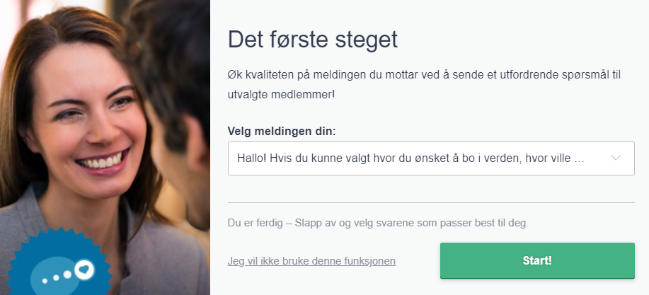 be2 Det første steget